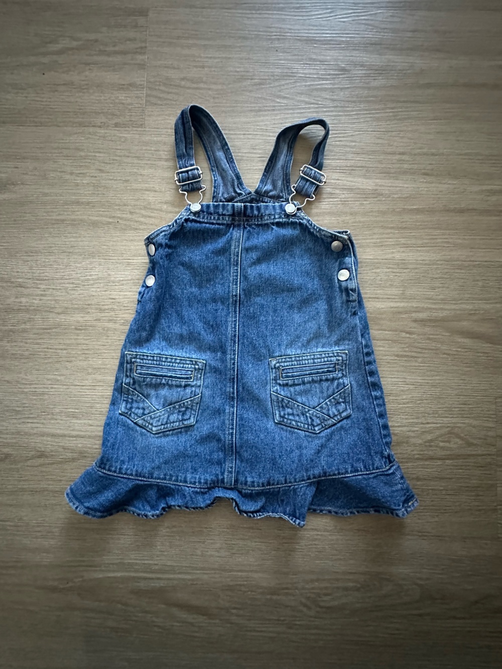 Old Navy Vintage Denim Overall Jumper Dress for Kids - Blue